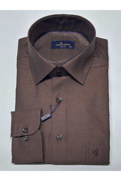 Long Sleeve Regular Fit Oxford Fabric 100% Cotton Classic Men's Shirt with Pockets Gml-584