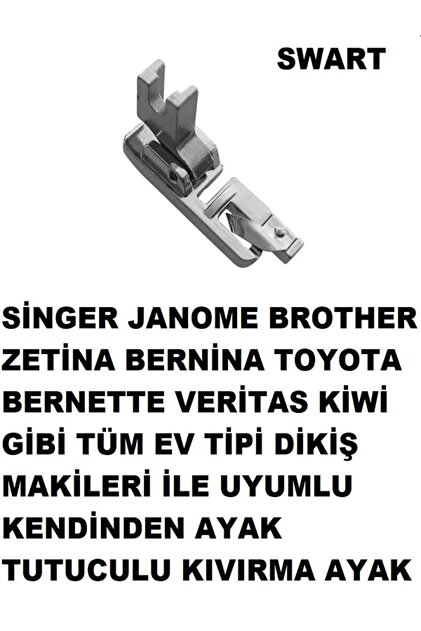 Swart SİNGER YOKNAZ ZETİNA JANOME BROTHER KENDİNDEN AYAK TUTUCULU