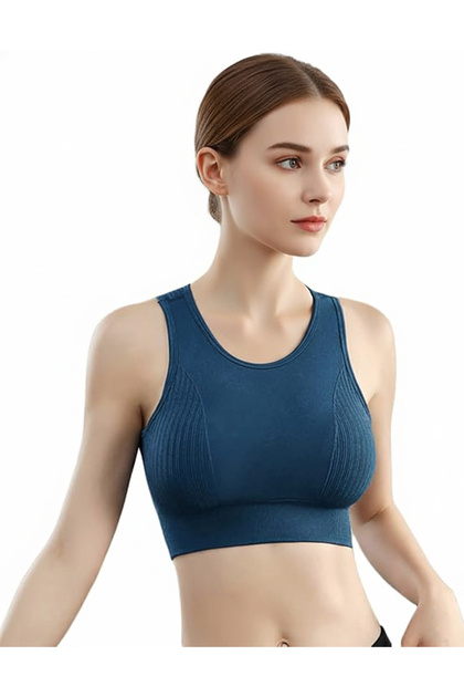 Sports Bra Seamless Hollow High Impact Support for Yoga Gym Training Running Workout Fitness