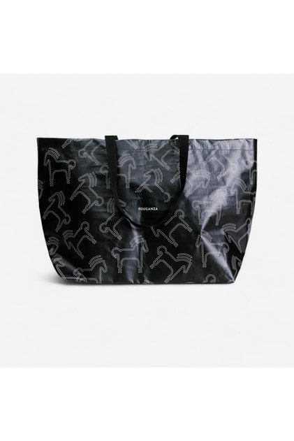 Fouganza Binicilik Tote Çanta - Siyah / Bej