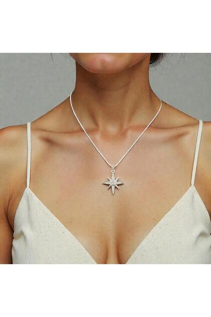Star Necklace – 40+7 cm Adjustable – Stainless Steel – Waterproof Stylish Women's Necklace