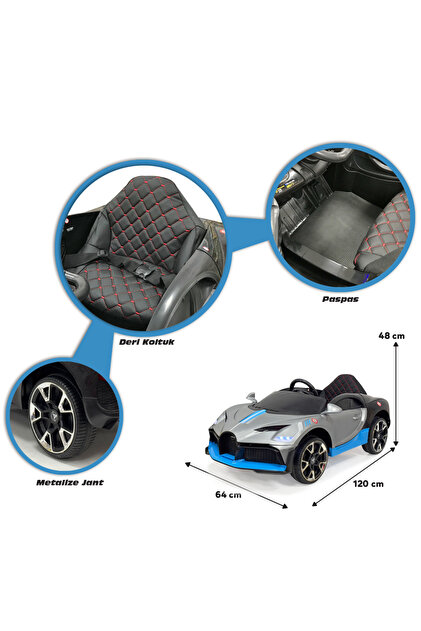 Akar Oyuncak BUGATTİ 12 Volt Uzaktan Kumandalı Akülü Araba HIZLI