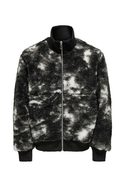 Only & Sons Normal Antrasit Erkek Ceket ONSRAY SHERPA JACKET OTW