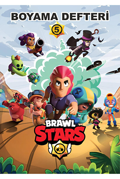 Brawl Stars 2025 Eğlenceli Boyama Defteri Seri-5 (Renkli 20 Sayfa A4)