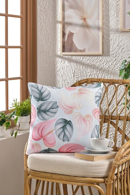 Soft Velvet Printed 43 X 43 cm Throw Pillow Cover