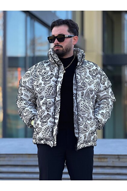 Men's Stick Collar Winter Flock Coat