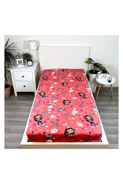 Σεντόνι με ελαστικές άκρες, πολύχρωμο, 100% βαμβάκι, 90x200 cm,