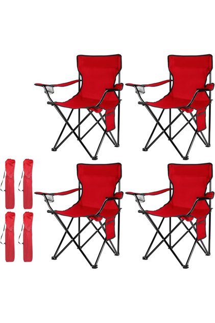 4PCS Folding Camping Chairs-Lightweight, Installation-Free, Portable Chair for Beach, Outdoor Sports