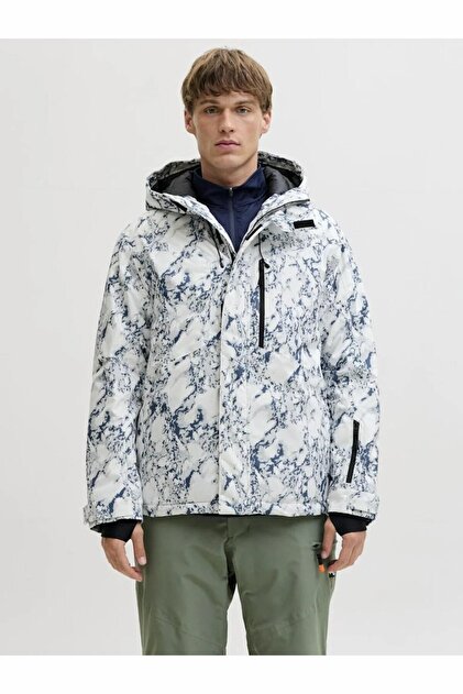 Jack & Jones Erkek Beyaz Jjalpes Ski Jacket Aw25 Ceket 12284649
