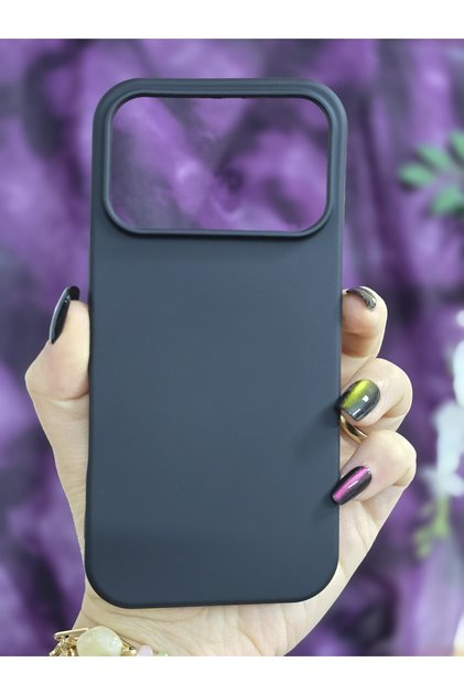 iPhone 18 Pro Compatible Velvet Black Hard Silicone Launch Phone Case