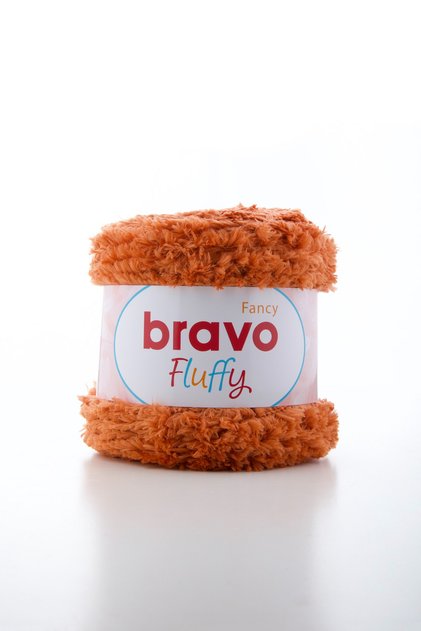 Fluffy Soft Plush Hand Knitting Yarn 100 Gr 100 Meters (Color Code: 118) Tile