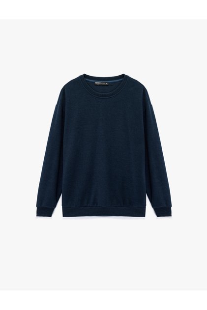 Long Sleeve Basic Oversized Crew Neck Sweatshirt