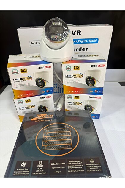 ZTECH 4lü 5MP İP KAMERA SET GECE RENKLİ - Fiyatı, Yorumları