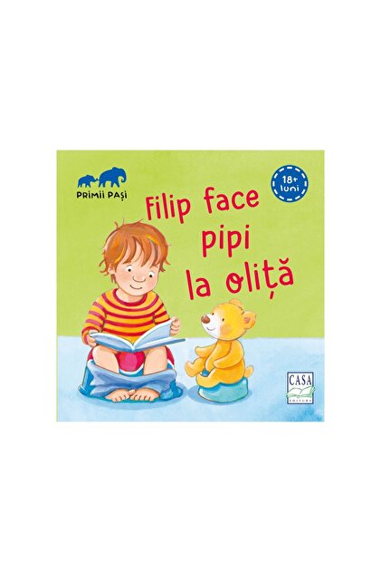 Filip is peeing on the potty - First steps