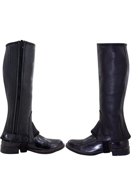 6461 Stark Premium Riding Leather Half Chaps #10026461 - Large
