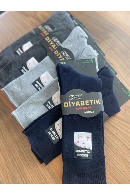 EMRE BAMBOO DIABETIC SUGAR SOCKS PACK OF 6