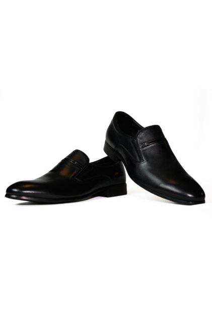 Pantofi bărbătești, piele naturală, Itter, negri - 614-N
