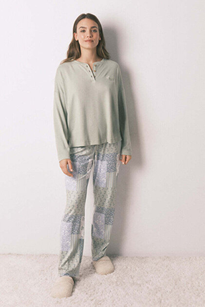 Long patchwork pyjamas