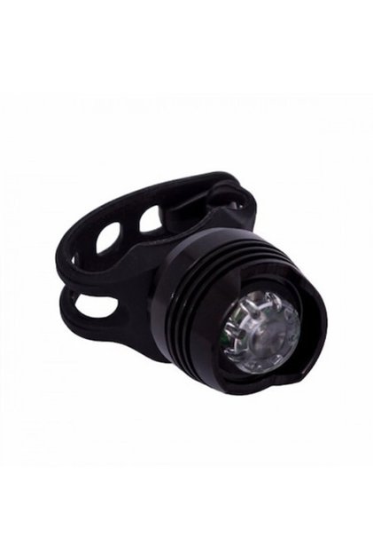 Lampă frontală pentru bicicletă Ruby, 3 moduri de iluminare, aliaj de aluminiu, suport pentru ghidon sau cască, neagră