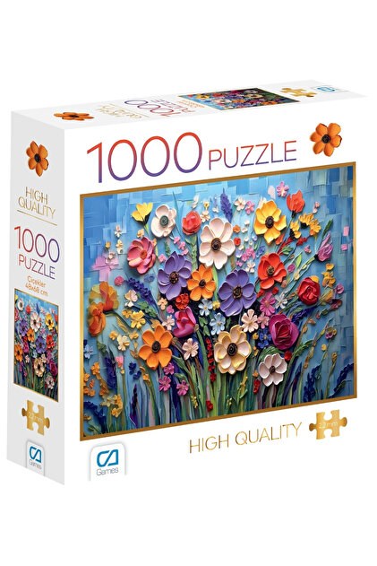 CA Games Çiçekler 1000 Parça 2,2mm Kalınlık 48x68cm Profesyonel