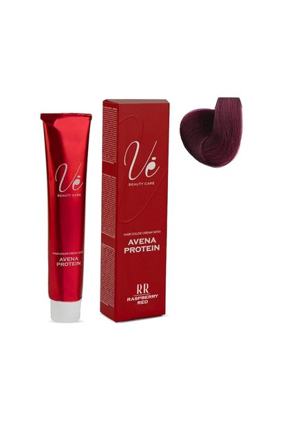 Hair Color Cream #RR Raspberry Red – Permanent Hair Dye with Avena Protein | 100ml