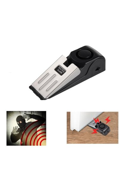 Kapı Altı Alarmı Stopper/ Durdurucu – 120 dB Sesli Uyarı, 3 Kademe Hassasiyet, Kapı Durdurucu