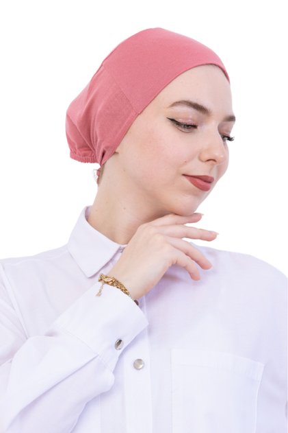 Practical Bone Cotton Hijab Inner Bonnet, Ready-To-Wear Viscose Hat for Headscarf, for Prayer Daily Use