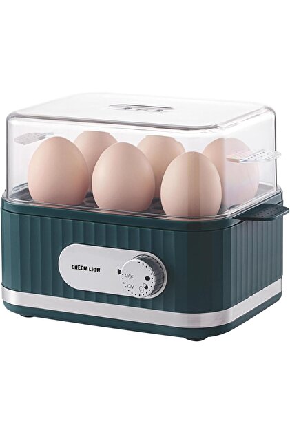Smart Electric Egg Cooker Green - Rapid Egg Boiler & Steamer, 6 Egg Capacity, Compact Breakfast Maker