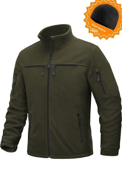 Ghassy Co. Warm Tactical Sport Multi 6 Pocket Functional Thermal Fleece Jacket