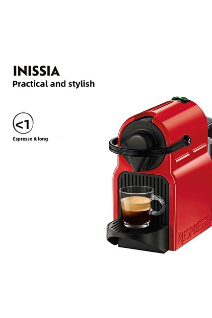 NESPRESSO INISSIA ルビーレッド ネスプレッソ イニッシア カプセル式コーヒーメーカー C40-RE-W