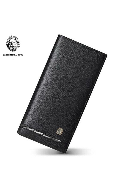 Grimaldi Italian Made Genuine Leather Long Men's Wallet - Long Men's Card Holder