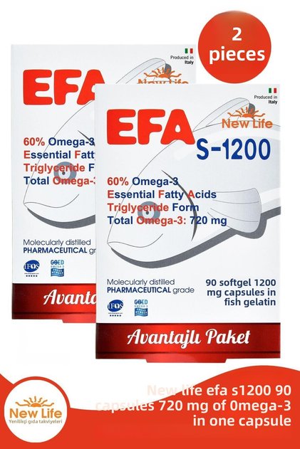 Efa S-1200 Omega-3 90 Capsules 2 Pieces