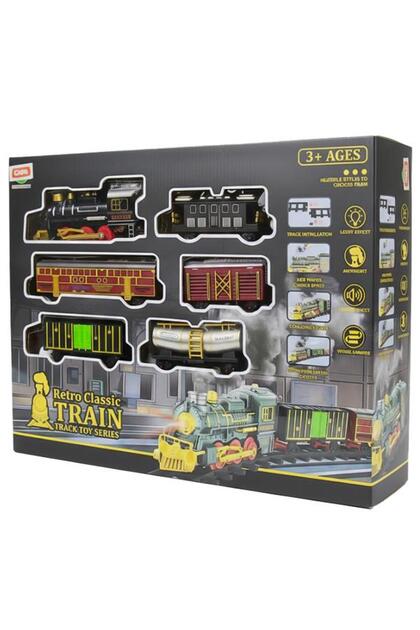 Genel Markalar Ctoys Retro Klasik Buharlı Tren Seti Sesli ve