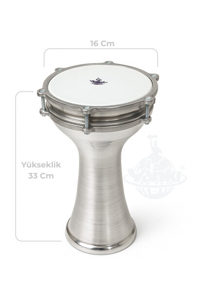 DR-2 Profesyonel Alüminyum Darbuka 2 Numara (2 No Darbuka 9-12 Yaş)