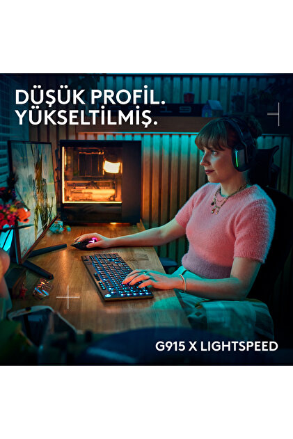 logitech G G915 X LIGHTSPEED RGB Aydınlatmalı PC ve Mac ile Uyumlu