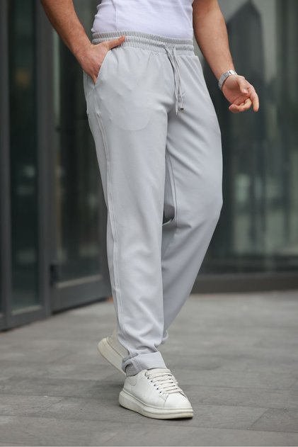 Erkek Trend Beli Lastikli Bol Paça Baggy Pantolon