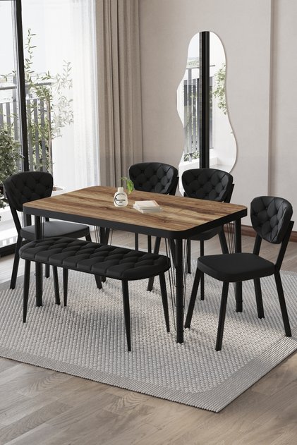 Akuamarin Mutfak Yemek Masası Takımı- 6 Kişilik Mutfak Masa Sandalye Takımı- Mutfak Masası Takımı