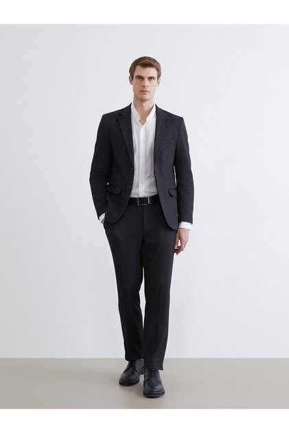 Lcw Business Black Standard Fit Men's Suit Trousers