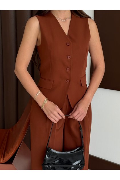 Set vestă cu nasturi