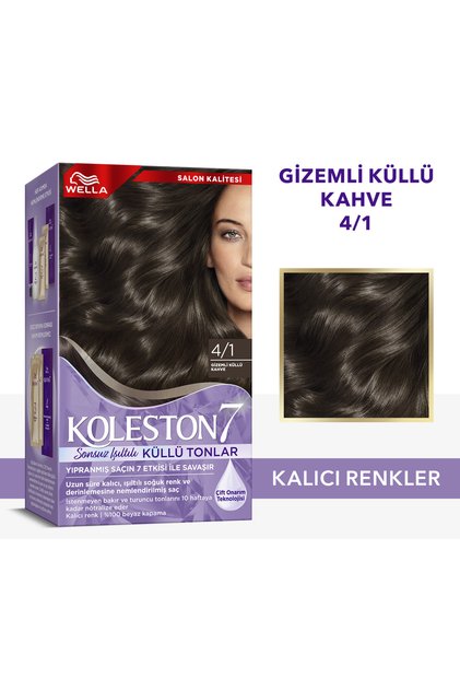 Koleston Supreme Kit Saç Boyası 4/1 Gizemli Küllü Kumral