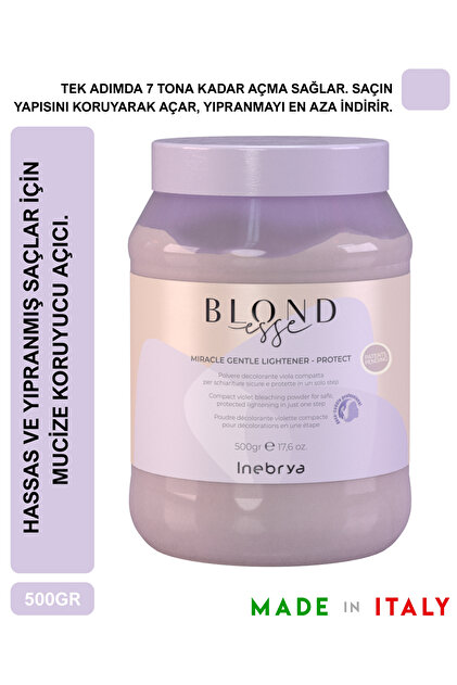 Inebrya Blondesse Mucize Koruyucu Açıcı 7+ 500 gr – Saçı