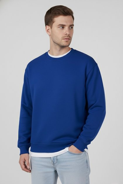 Oversize Cobalt Blue Sweatshirt Unisex