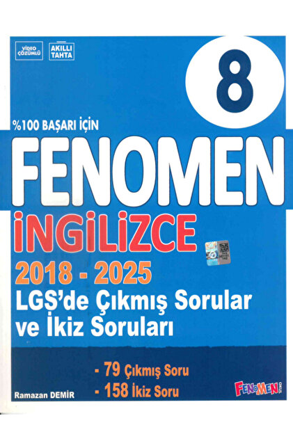 Efsane Yayınları 8.Sınıf Fenomen 2018 - 2025 LGS'de Çıkmış Sorular
