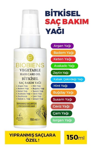 Bitkisel Yağlı Saç Bakım Spreyi 150 ml