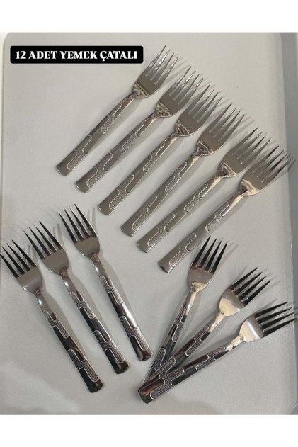 Yemek Çatal 12 Li 2 ML Paslanmaz Çelik