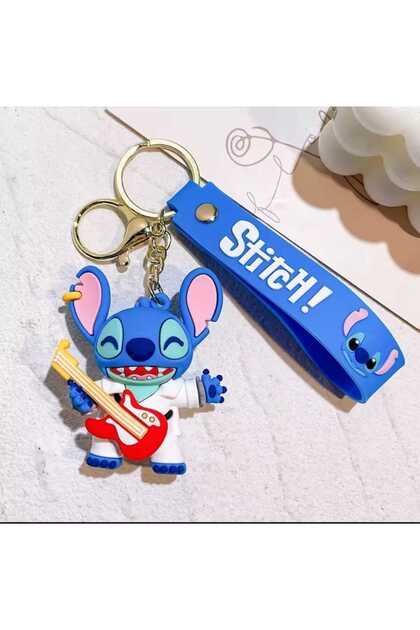3D Luxury Boy Anime Disney Stitch Silicone Keychain & Bag Accessory