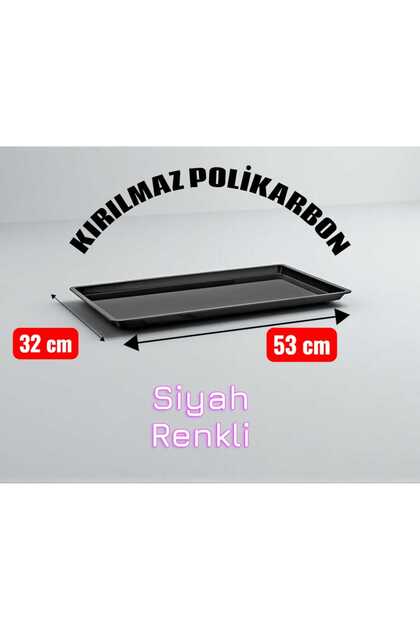 32 x 53 cm BÜYÜK BOY POLİKARBON PLASTİK REYON TEPSİSİ,SUNUM TEPSİSİ,KASAP TEPSİSİ