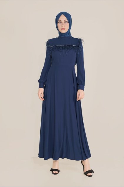 İNCİ VE TÜYLÜ ELBİSE 40568