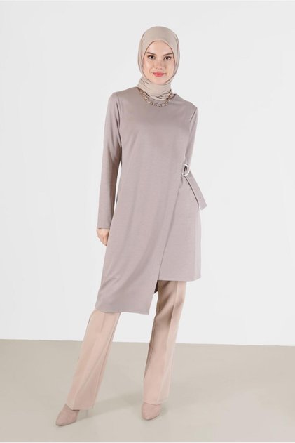 SIDE TIE ASYMMETRIC CUT TUNIC 42421