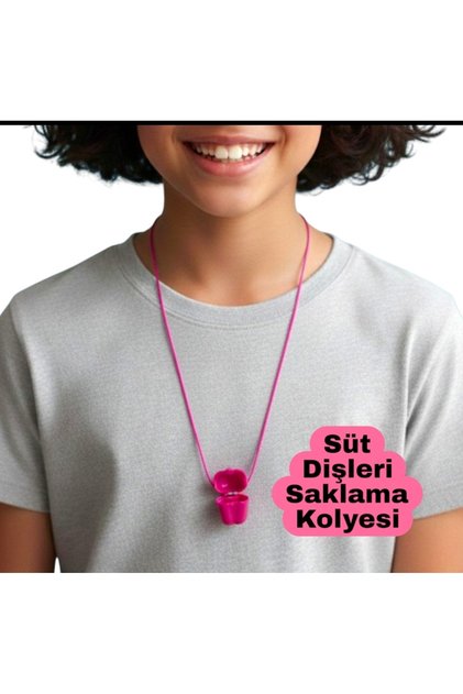 SÜT DİŞLERİ İÇİN SAKLAMA KUTUSU KOLYE ŞEKLİNDE 1 ADET